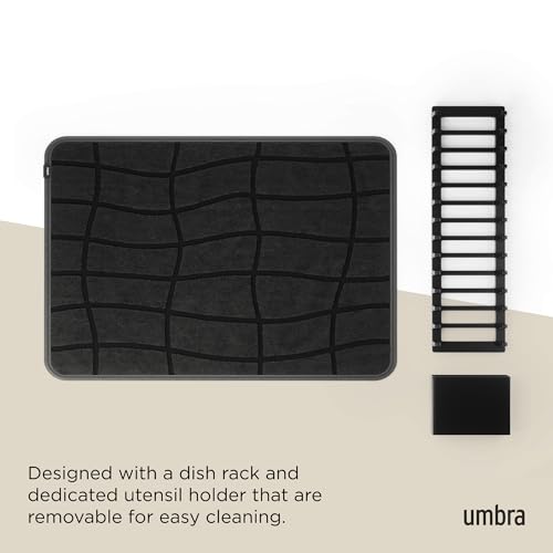 Udry Dish Drying Rack with Microfiber Mat