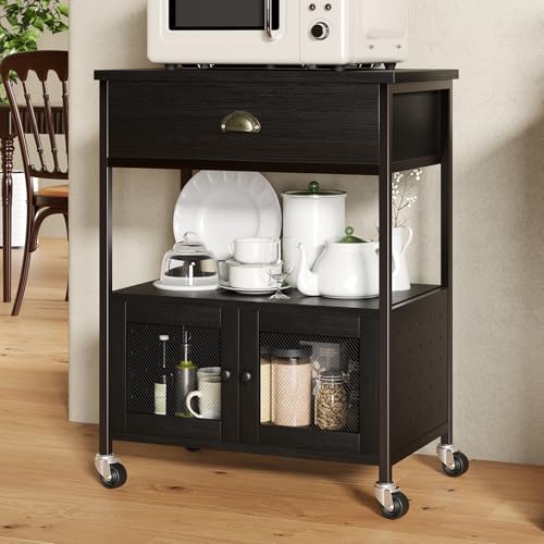Coffee Bar Cart Cabinet