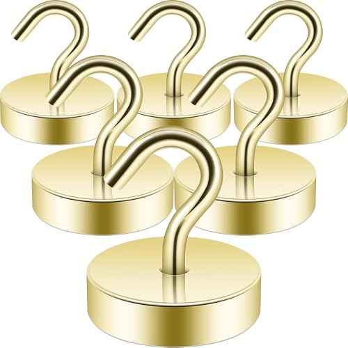Magnetic Hooks Large Opening (6 Count)