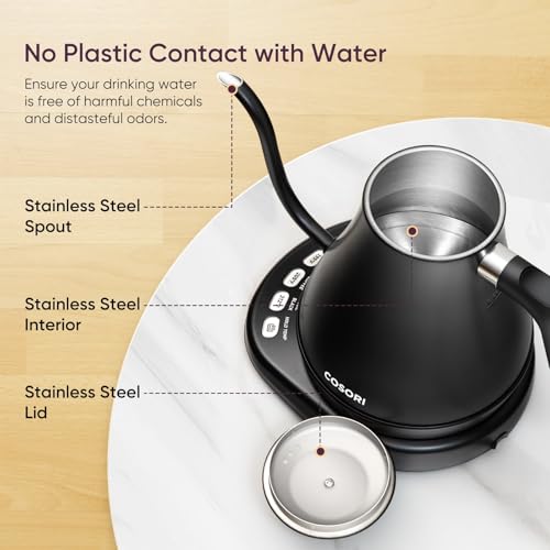 Gooseneck Electric Kettle with Temperature Control
