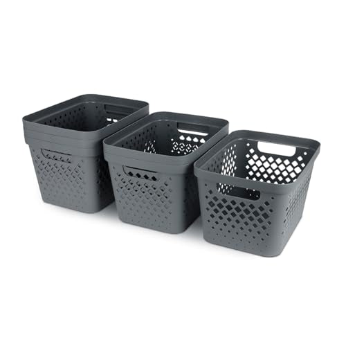 Plastic Storage Basket Set (6 Count)