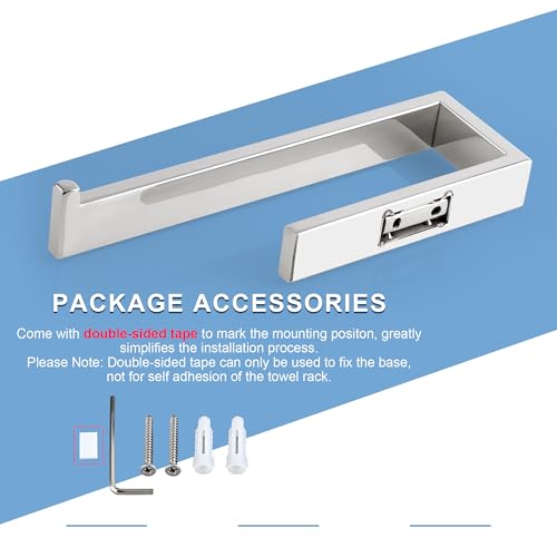 Chrome Towel Bar for Bathroom Wall