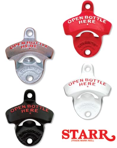 Original Black Open Here Wall Mounted Bottle Opener