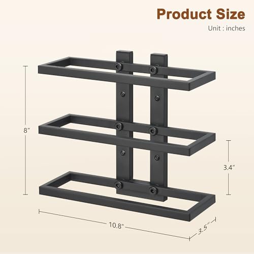 3 Tier Wall Mount Wine Rack (3 Count)