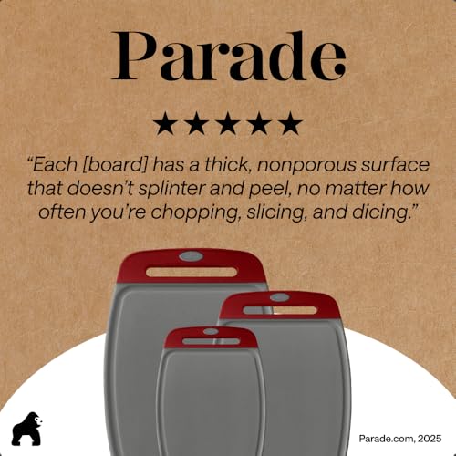 BPA Free Reversible Kitchen Cutting Board (3 Count)
