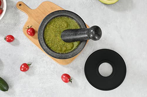 Mortar and Pestle Set Carved from Natural Granite