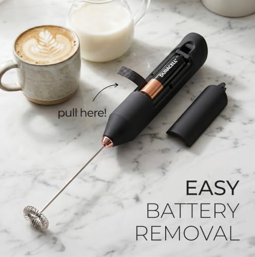 Powerful Milk Frother AA Batteries Included