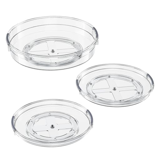 3 Pack Lazy Susan Organizer Turntable for Cabinet (3 Count)