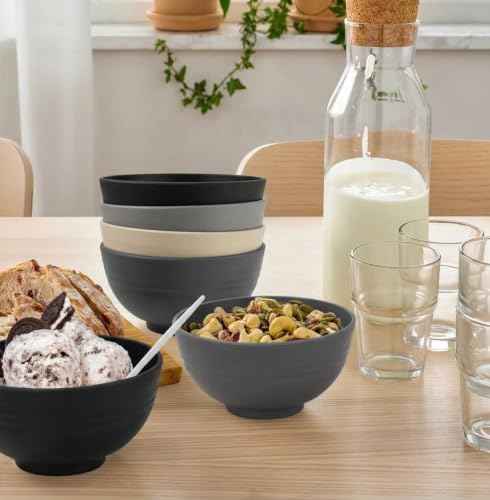 Mini Wheat Straw Bowls Set of 8