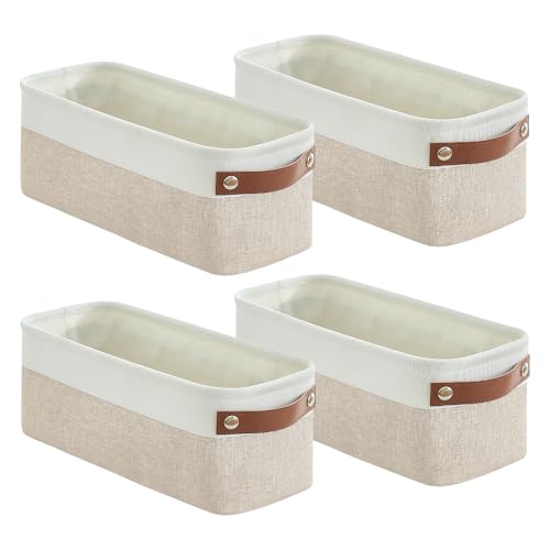 Small Fabric Storage Baskets (4 Count)