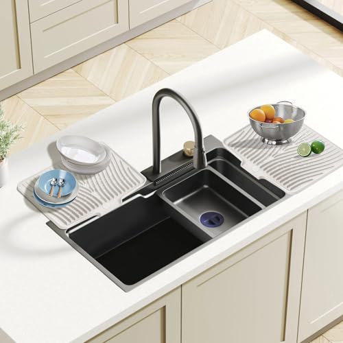 Silicone Dish Drying Mat for Kitchen Counter (2 Count)