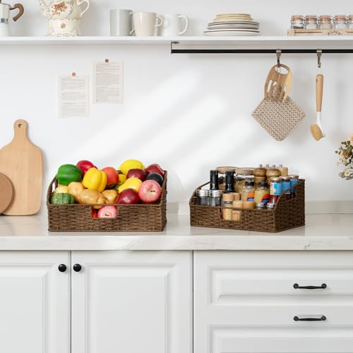 Pantry Baskets for Organizing (2 Count)