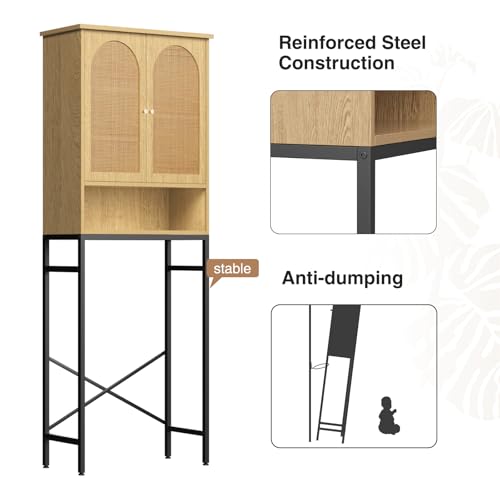 Rattan Toilet Storage Cabinet