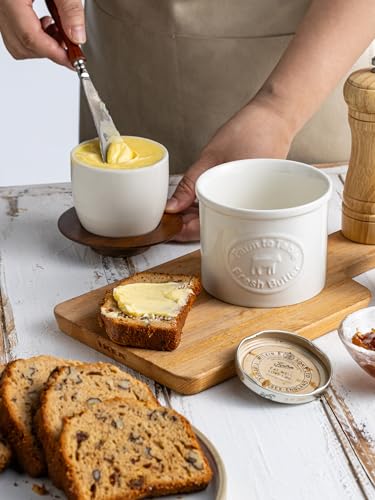 Cow Butter Crock with Lid for Countertop