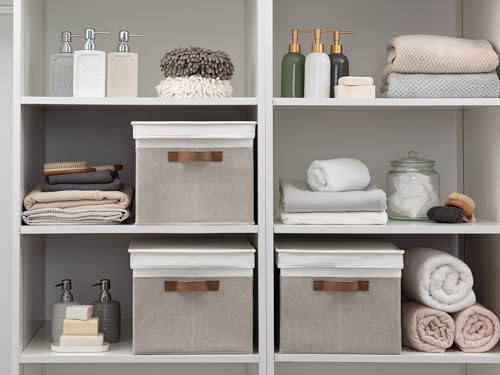 Fabric Storage Bins with Lids (3 Count)