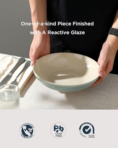 8.7" Large Pasta Bowls Set of 4 (4 Count)