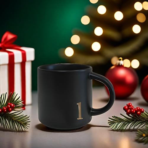 Black Ceramic Coffee Mug (15 Count)