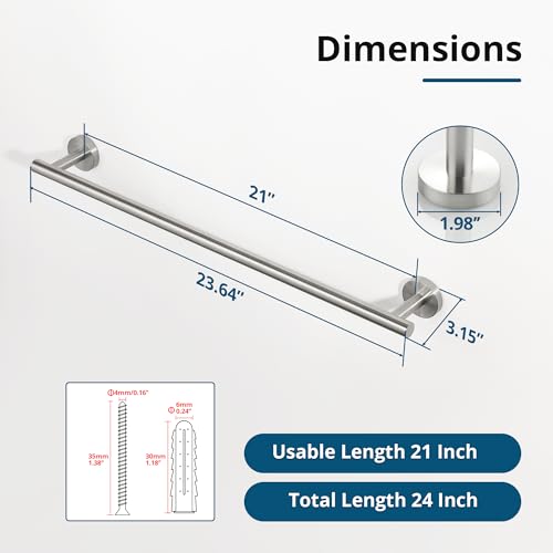 Towel Racks for Bathroom 24 Inch