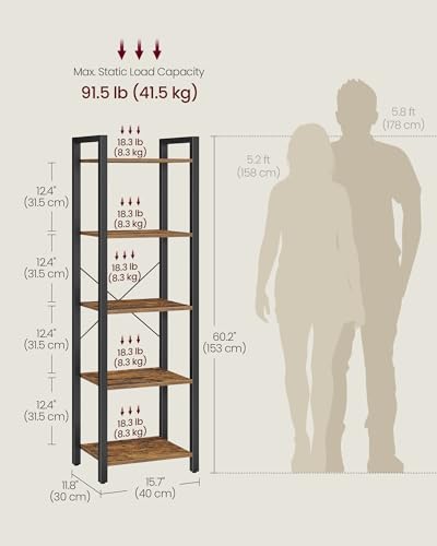 5 Tier Bookshelf