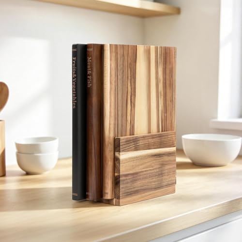 Book Cutting Board Set with Stand (3 Count)