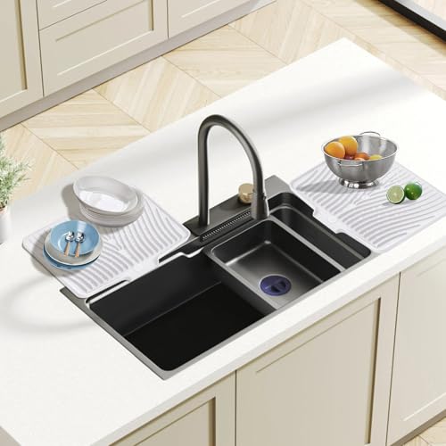Silicone Dish Drying Mat for Kitchen Counter (2 Count)