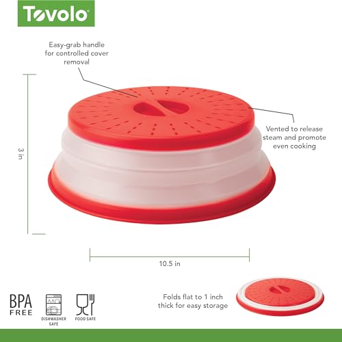 Collapsible Microwave Splatter Cover 10.5 in Medium