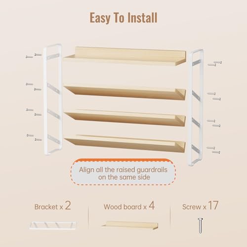 4 Tier Spice Rack Organizer for Cabinet