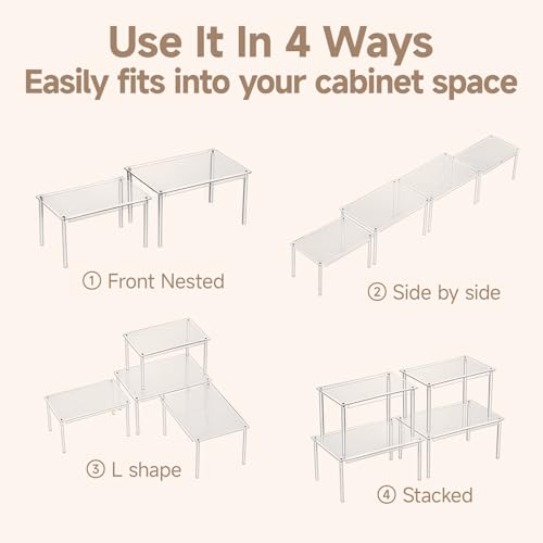 Clear Kitchen Cabinet Organizer (2 Count)