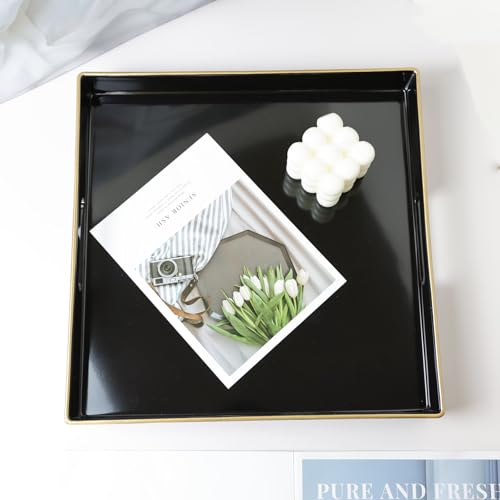 Black Decorative Tray for Living Room