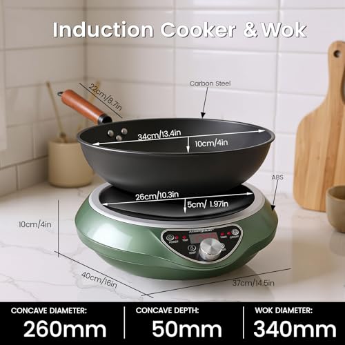 1700W Concave Induction Wok Burner
