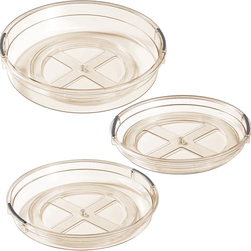 3 Pack Lazy Susan Organizer Turntable for Cabinet (3 Count)