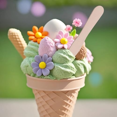 3000 PCS 3 Inch Wooden Ice Cream Spoons (3000 Count)