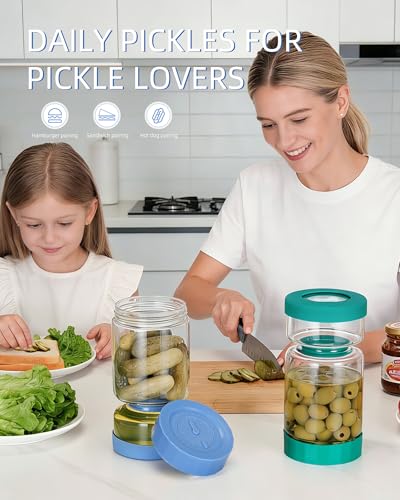 Pickle Jar with Strainer Flip (2 Count)
