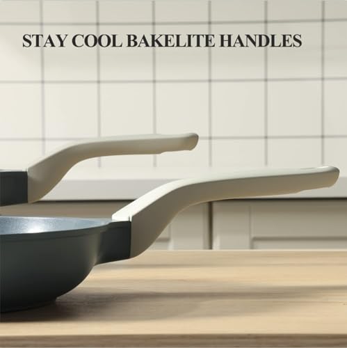 Nonstick Ceramic Frying Pan with Lid