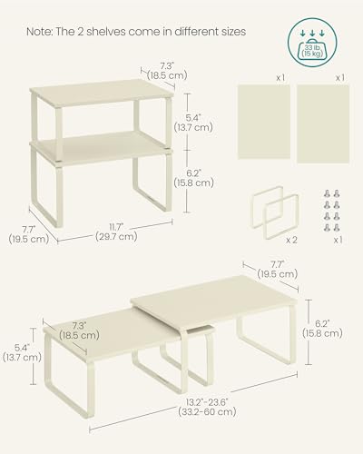 Cabinet Organizer Shelf (2 Count)