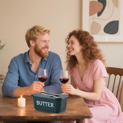 Large Butter Dish With Lid And Knife