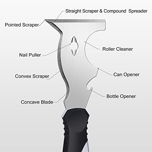 2 Pack 3" Bent Paint Scraper & 10
