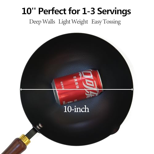 10 Inch Carbon Steel Wok For Electric