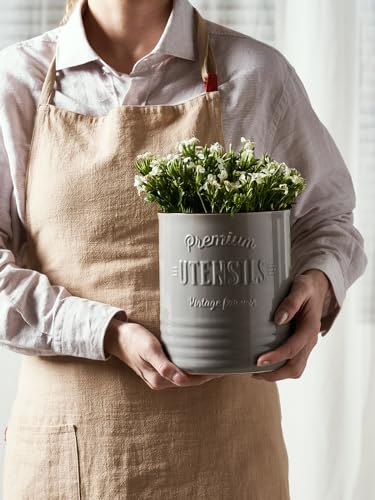 7.2" Large Ceramic Utensil Holder for Kitchen Counter
