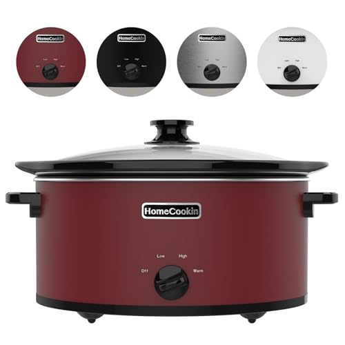 8 Quart Slow Cooker Oval Manual Pot Food Warmer with 3 Cooking Settings