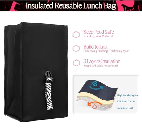 Insulated Lunch Bag Rolltop Lunch Box