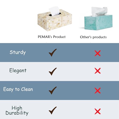 Handmade Mother of Pearl Tissue Box