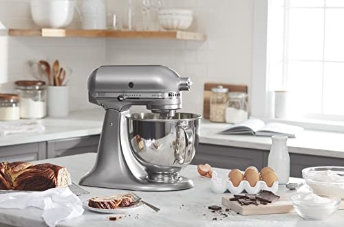 Artisan, 5-Qt Tilt Head Stand Mixer, KSM150PS, Contour Silver
