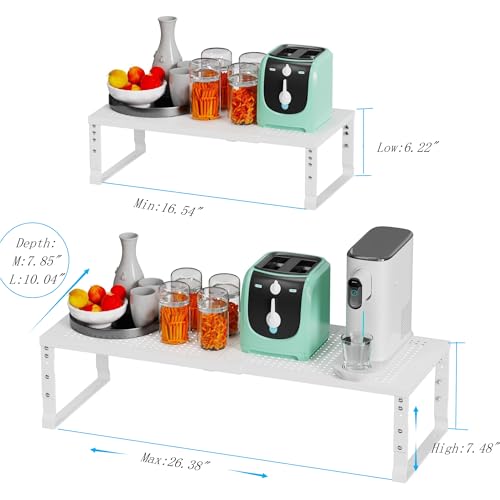 Expandable Spice Rack Kitchen Cabinet Shelf Organizer