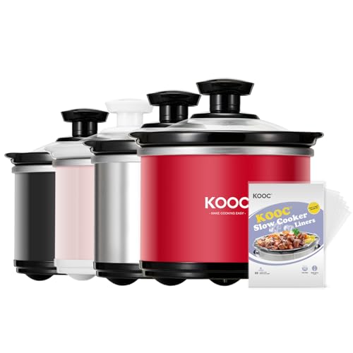 0.65 Qt Mini Slow Cooker with Free Liners Included