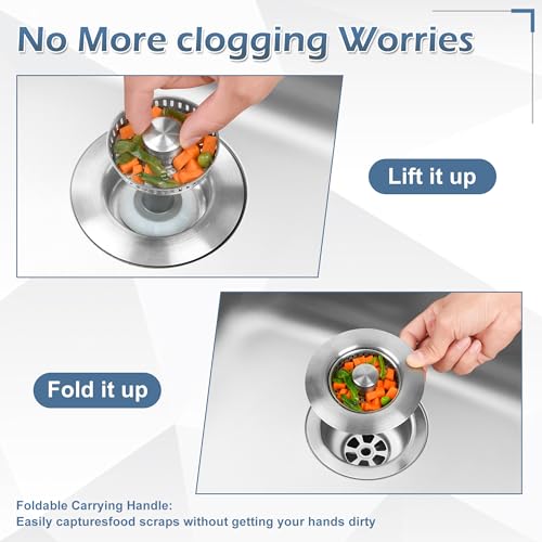 3 in 1 Kitchen Sink Stopper (2 Count)