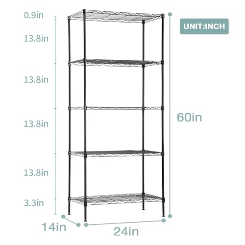 5 Tier Wire Shelf (12000 Ounce)