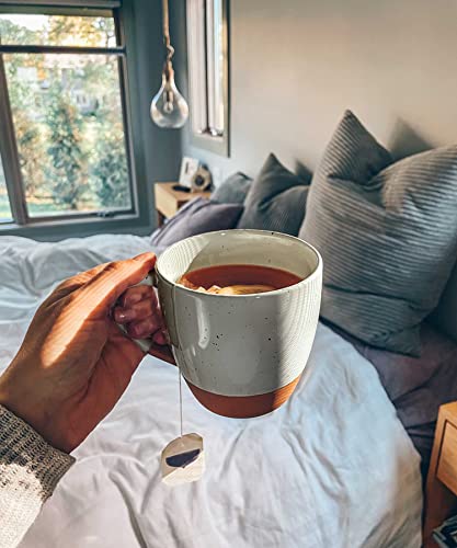 Ceramic Large Latte Mug Set of 4 (4 Count)