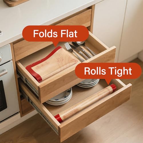 Extra Thick Silicone Baking Mat with Recipes