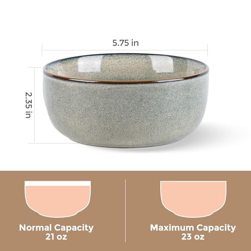 Ceramic Cereal Bowls Set of 2 (2 Count)